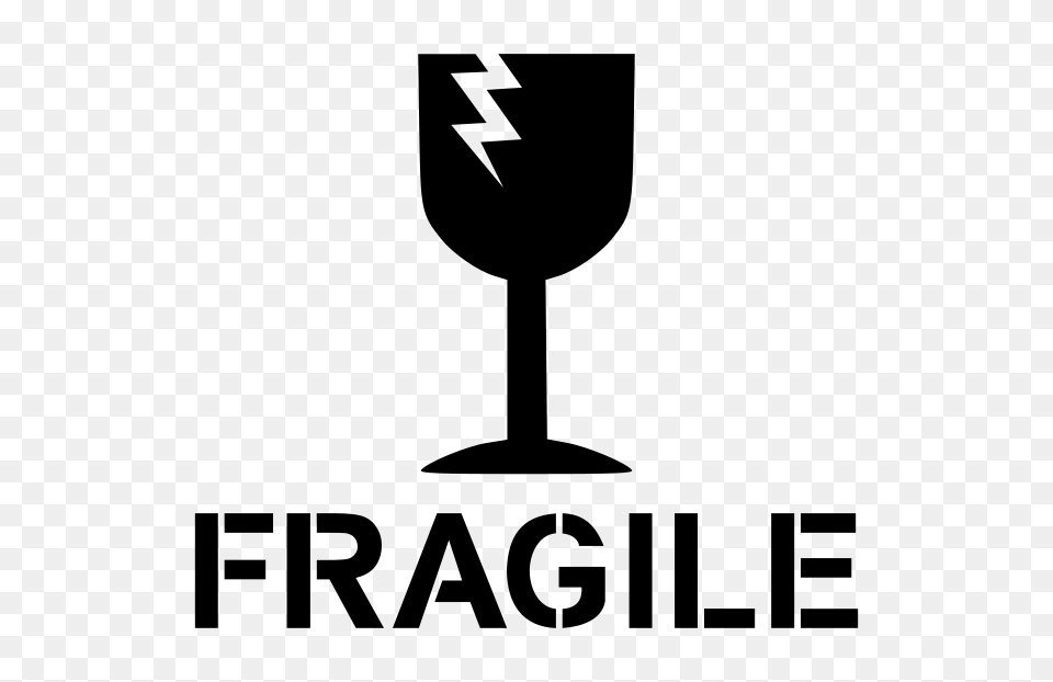 Clipart Fragile Sign, Gray Free Transparent Png