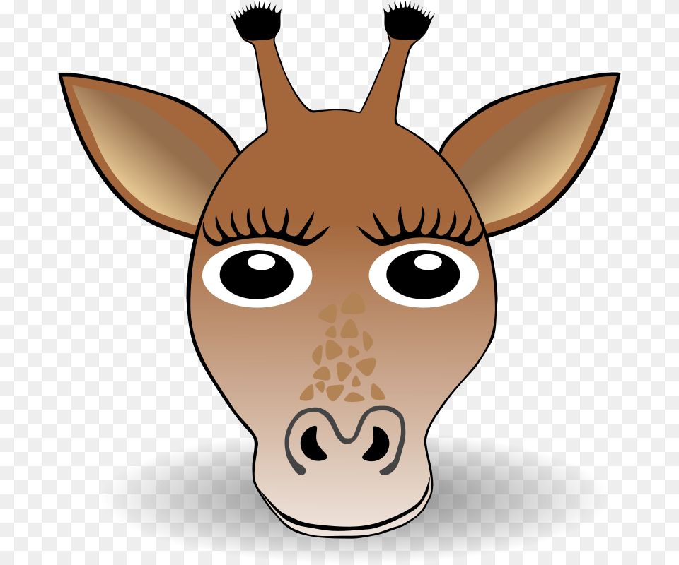 Free Clipart Funny Giraffe Face Cartoon Palomaironique, Animal, Fish, Mammal, Sea Life Png