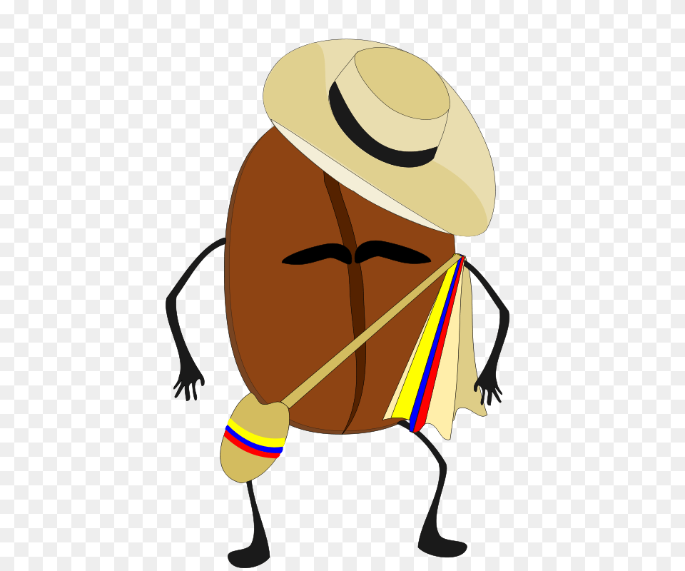 Free Clipart Grano De Cafe Colombiano Osorio, Clothing, Hat, Sun Hat, Adult Png