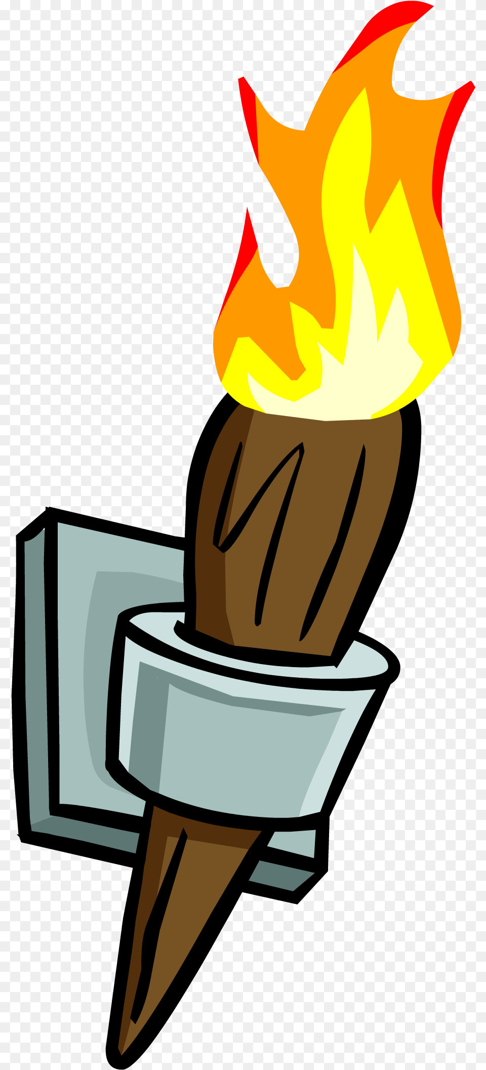 Clipart Hd Icon Favicon Fire Torch Clipart Transparent, Light Free Png Download