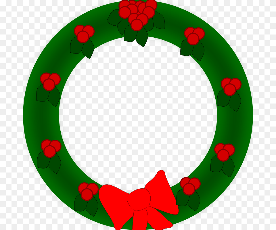 Free Clipart Holiday Wreath Semjaza, Green, Disk Png