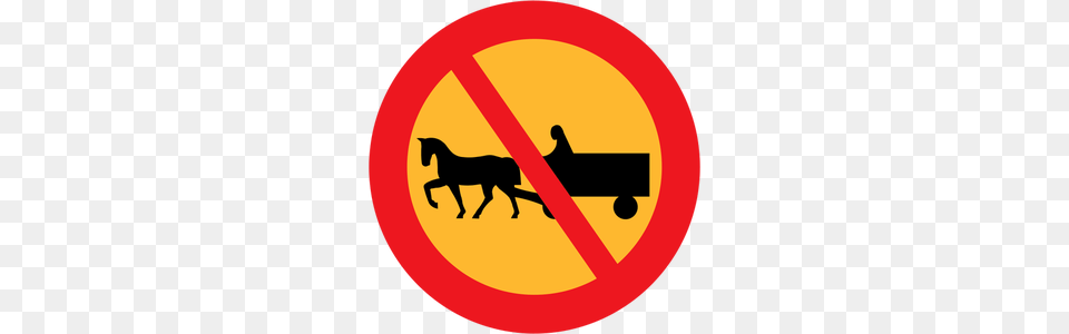 Clipart Horse And Carriage, Sign, Symbol, Road Sign, Animal Free Png