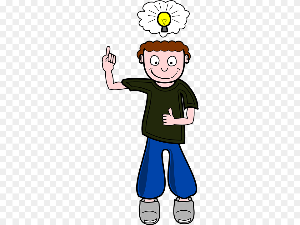 Free Clipart Idea, Cartoon, Boy, Child, Person Png Image