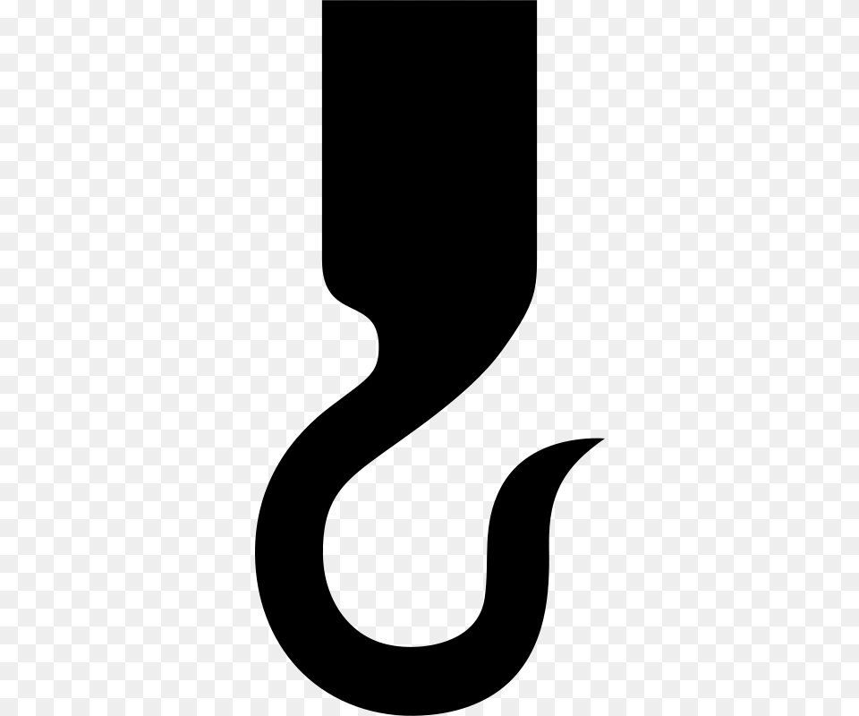 Clipart Lifting Hook Rones, Gray Free Png