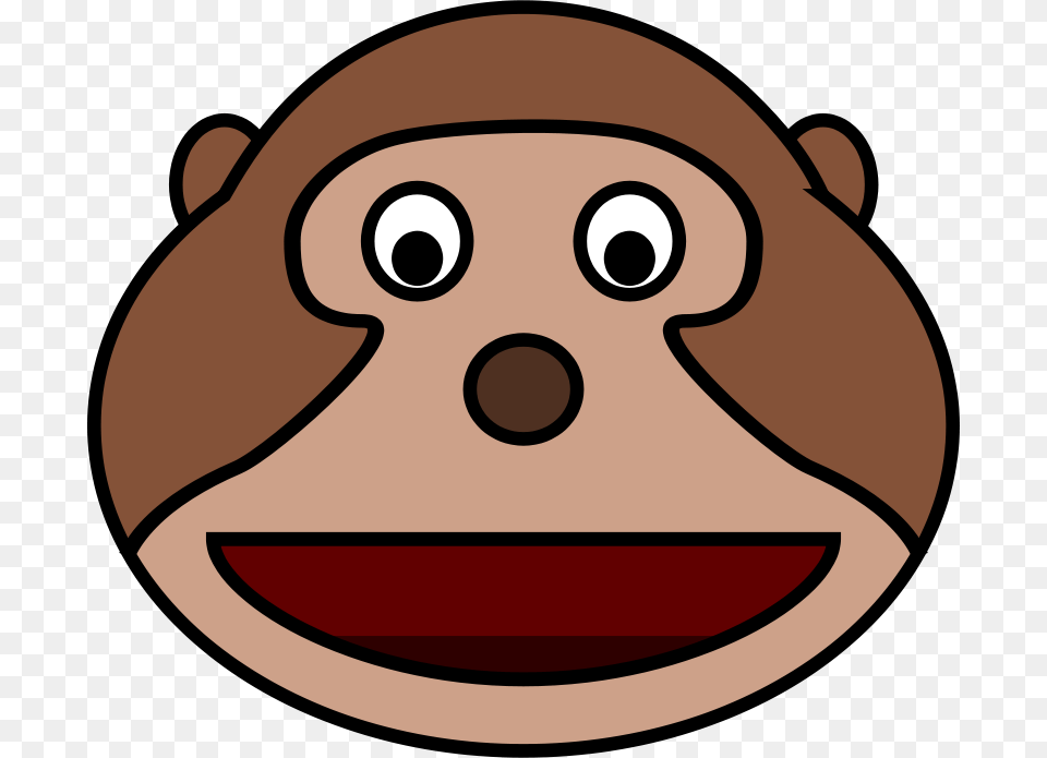 Clipart Monkey Head Laobc, Animal, Mammal, Wildlife, Disk Free Png Download