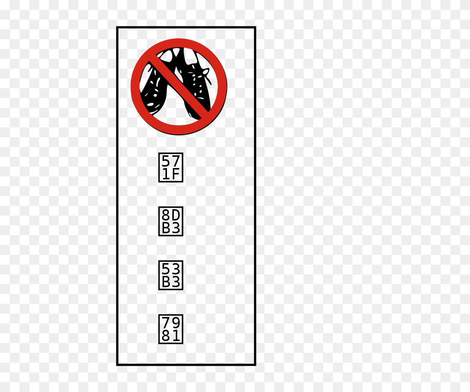 Free Clipart No Shoes Allowed, Sign, Symbol Png Image