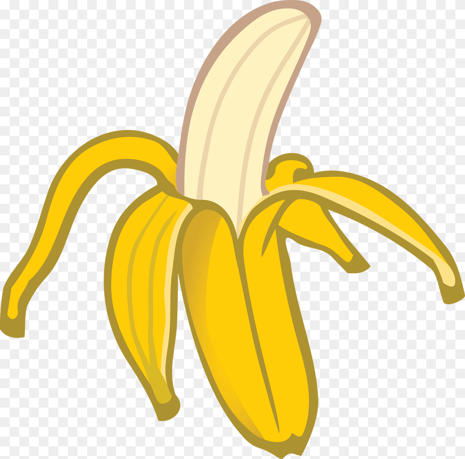 Clipart Of A Banana Banana Clipart, Food, Fruit, Plant, Produce Free Png