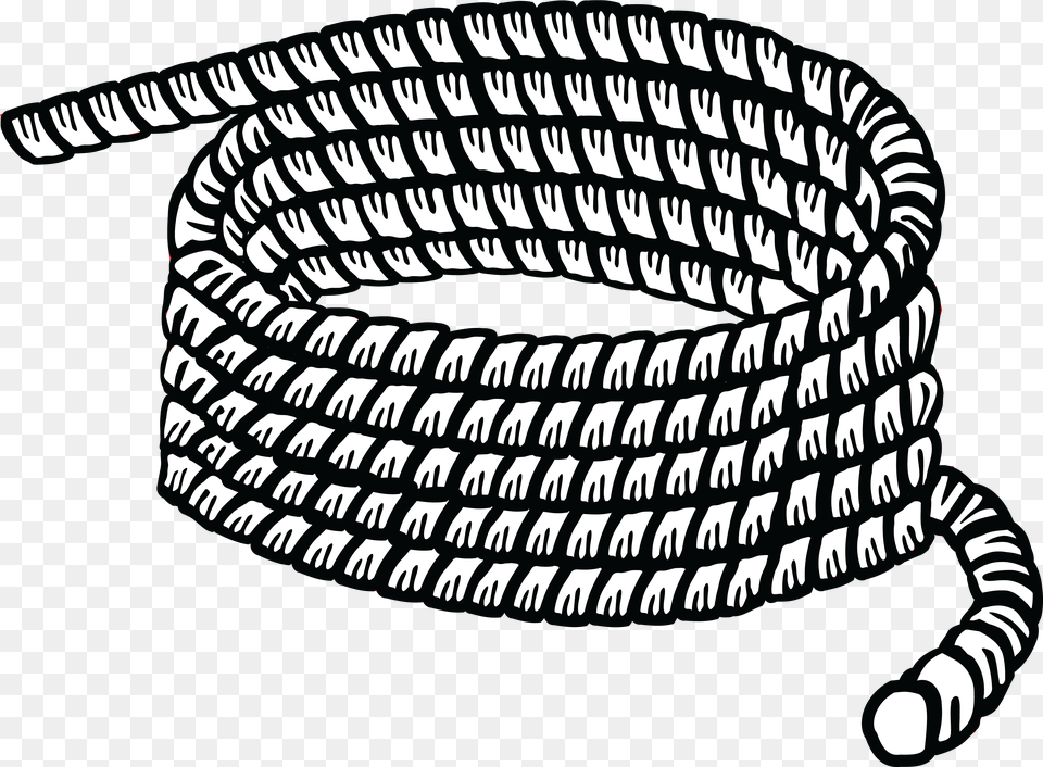 Free Clipart Of A Coil Rope Rope Black And White Clipart Png Image