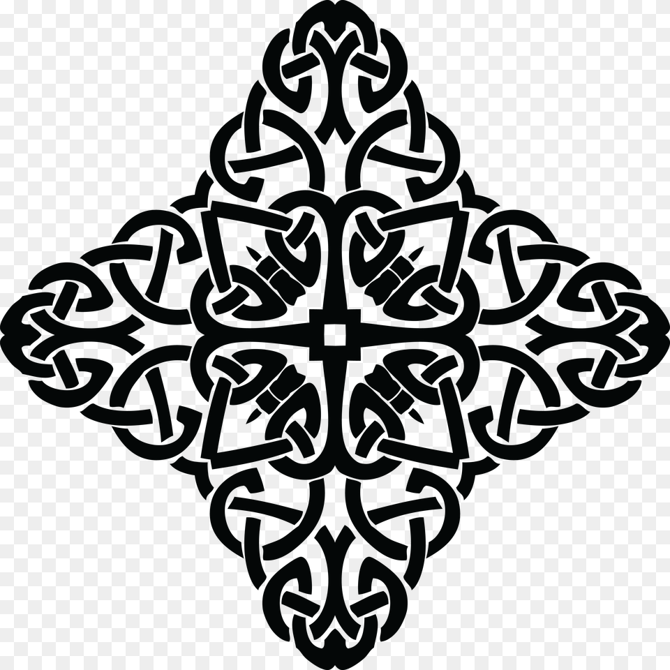 Clipart Of A Cross Black And White Celtic Knot Clip Art, Symbol, Outdoors Free Transparent Png