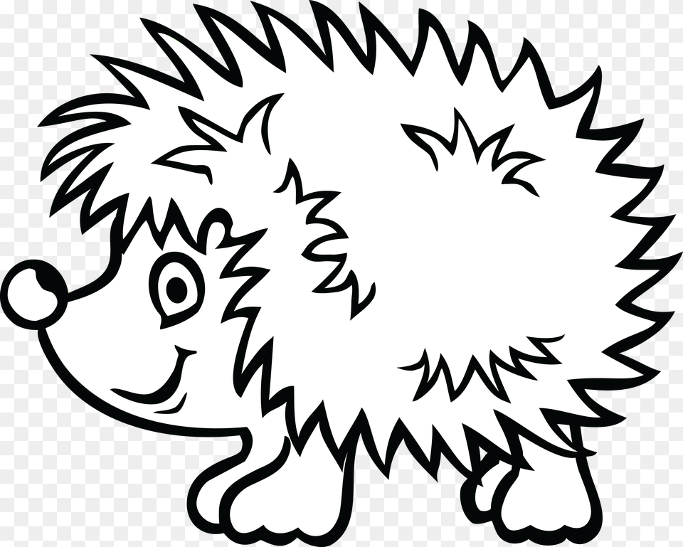 Clipart Of A Hedgehog, Stencil, Baby, Person, Face Free Transparent Png
