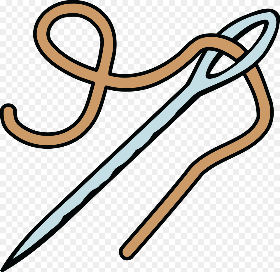 Clipart Of A Needle And Thread Needle Clipart, Weapon, Blade, Dagger, Knife Free Transparent Png