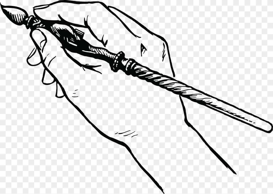 Free Clipart Of A Painting Hand, Sword, Weapon Png