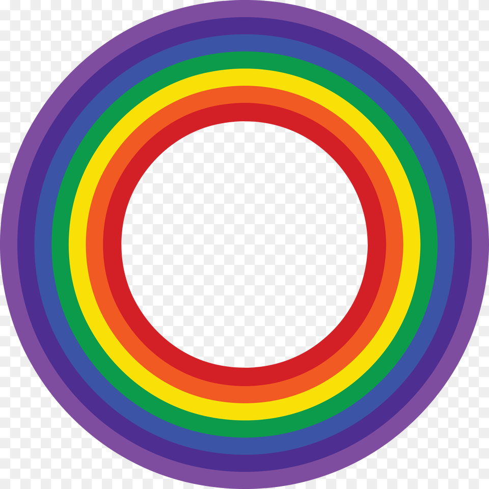 Clipart Of A Rainbow Border, Hoop, Disk Free Png