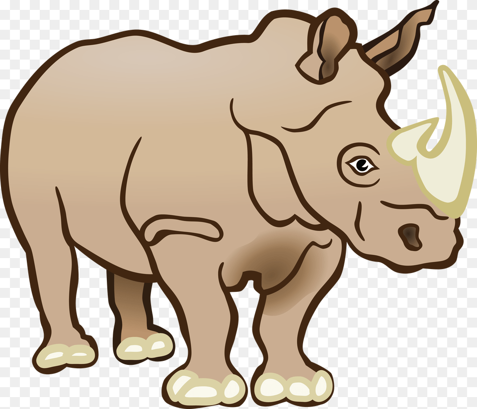 Clipart Of A Rhino, Animal, Mammal, Wildlife, Bear Free Transparent Png