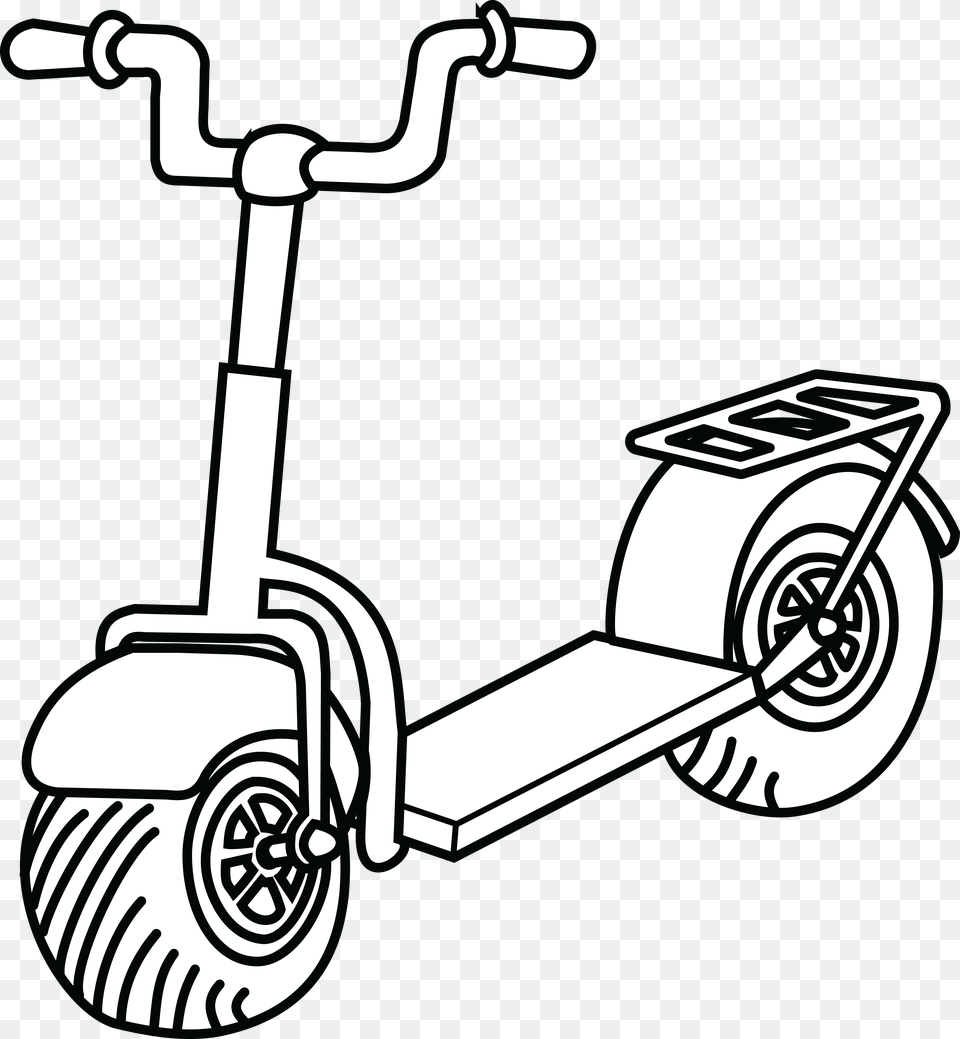 Clipart Of A Scooter, Vehicle, Transportation, Device, Tool Free Png Download