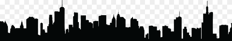 Clipart Of A Silhouetted City, Lighting Free Png