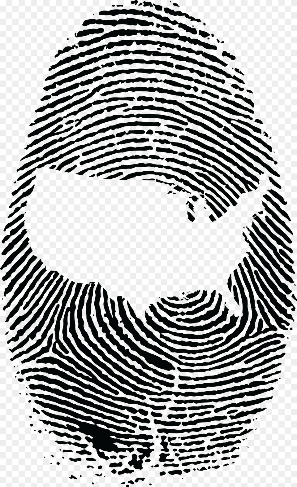 Clipart Of A Thumb Print With The United States Fingerprint Fibonacci Sequence, Silhouette, Nature, Outdoors Free Transparent Png