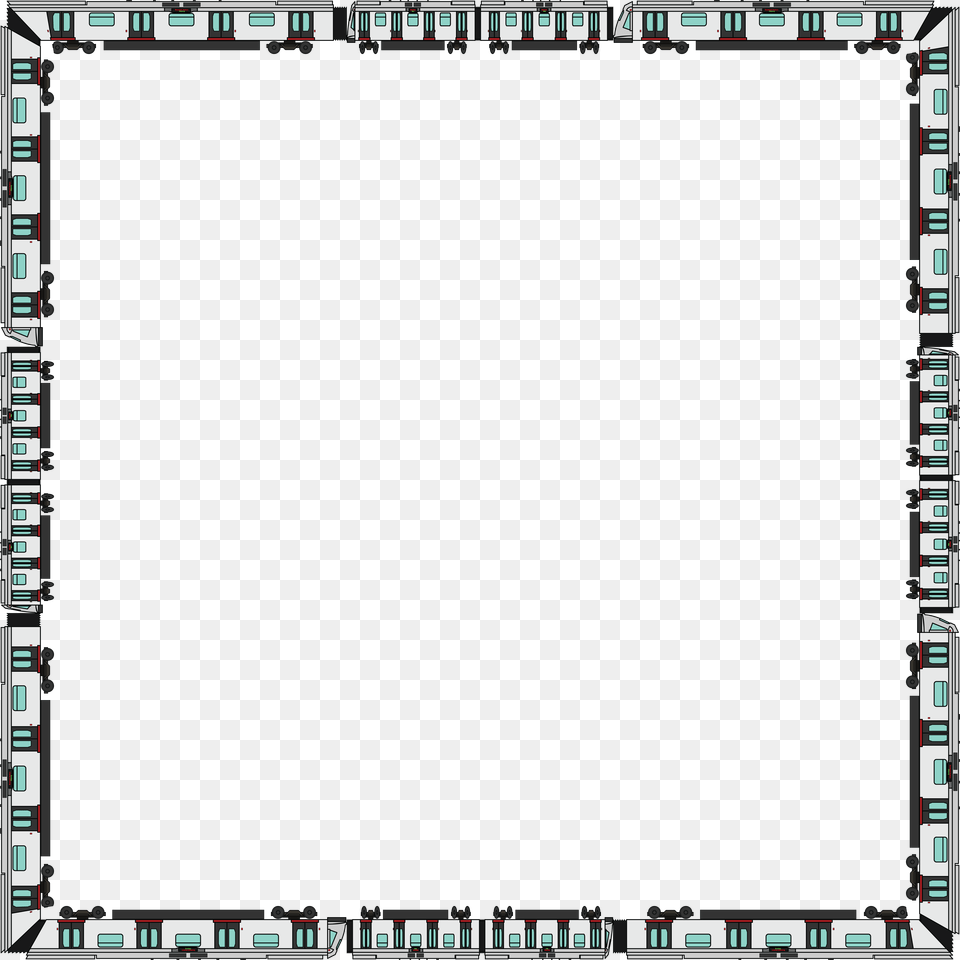 Clipart Of A Train Border, Electronics, Screen, Hardware, Computer Hardware Free Png