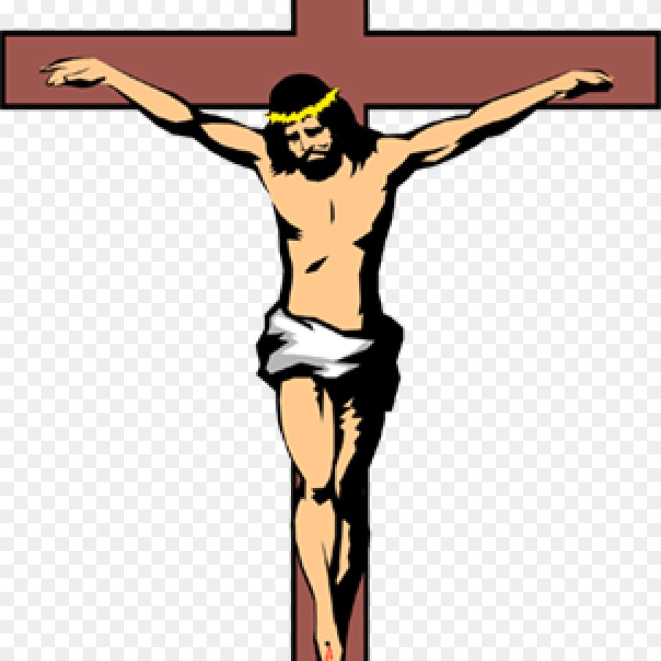 Clipart Of Jesus Pencil Clipart House Clipart Online Download, Cross, Symbol, Adult, Male Free Transparent Png