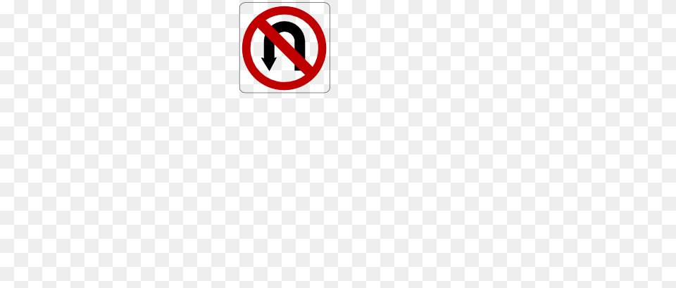 Clipart Of No U Turn Sign, Symbol, Road Sign Free Png