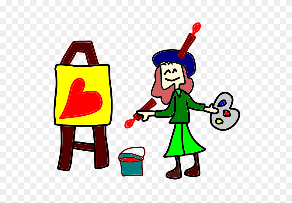 Clipart Painter With A Picture Loveandread, Person, Face, Head, Performer Free Transparent Png