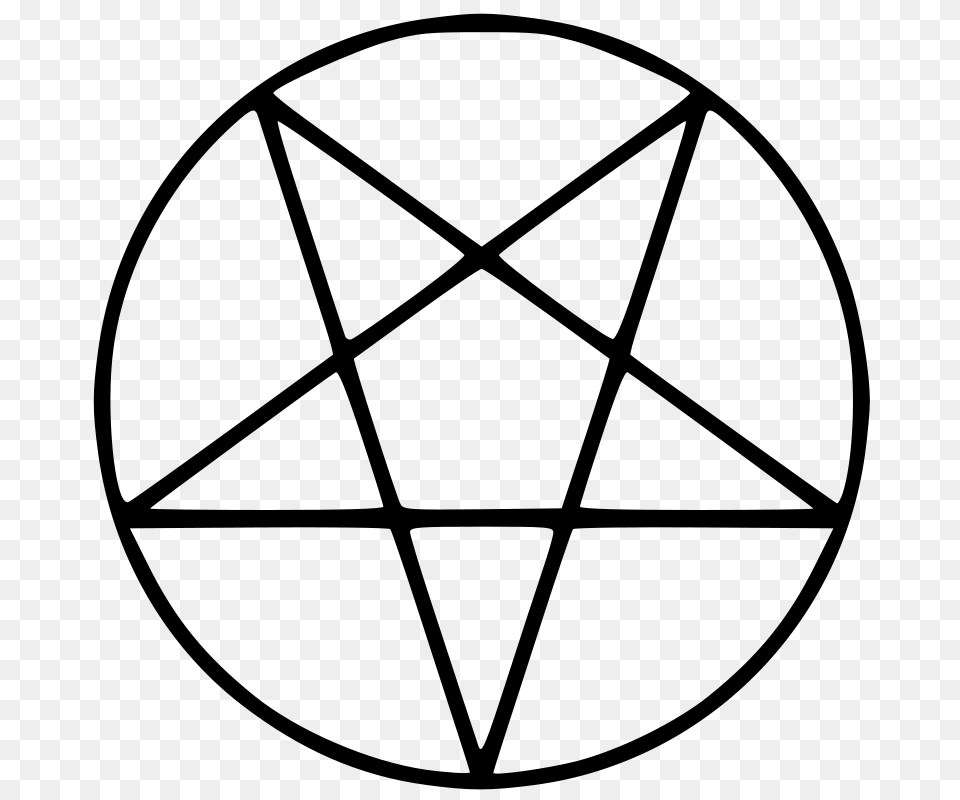 Clipart Pentagram Kotik, Gray Free Transparent Png