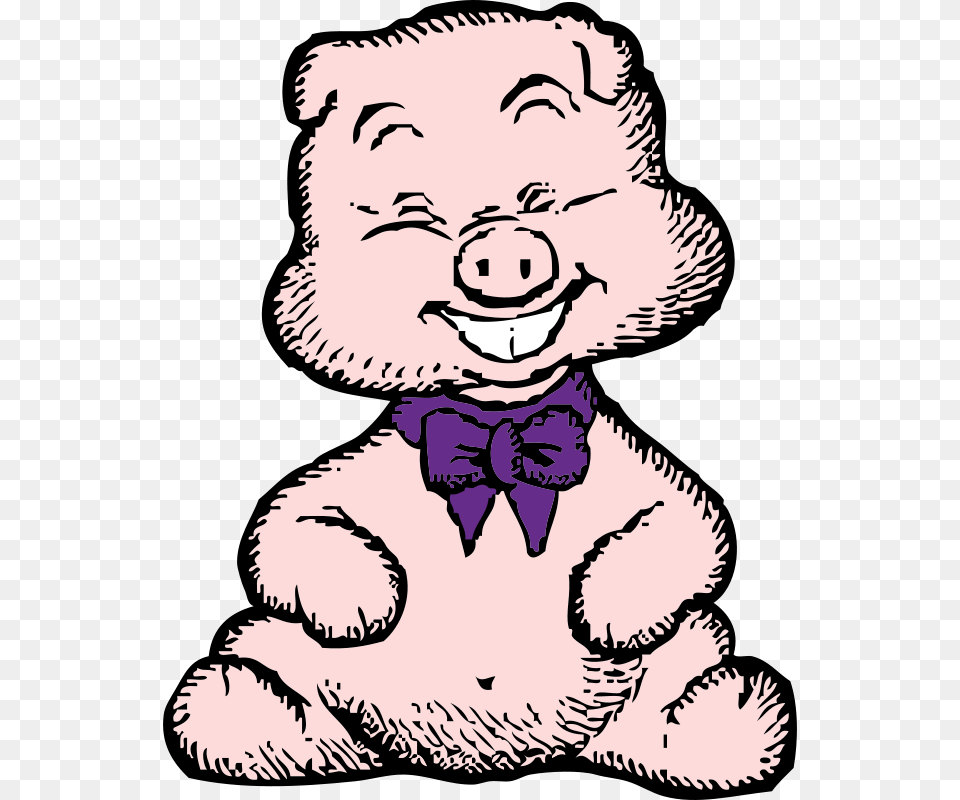 Clipart Pig Johnny Automatic, Accessories, Formal Wear, Tie, Baby Free Png Download