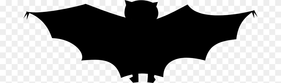 Clipart Plain Black Bat Stevepetmonkey, Gray Free Png Download