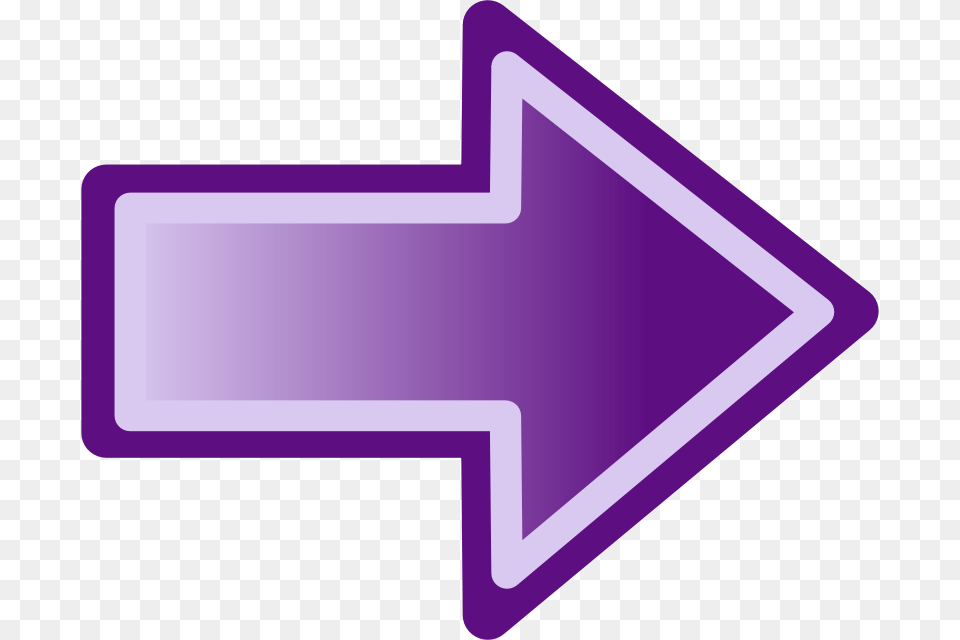Free Clipart Purple Arrow Shape Jwalden, Symbol, Arrowhead, Weapon, Sign Png