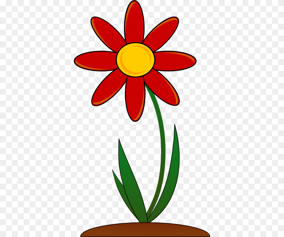 Free Clipart Red Flower Jean Victor Balin Clip Art, Daisy, Plant, Petal, Cross Png