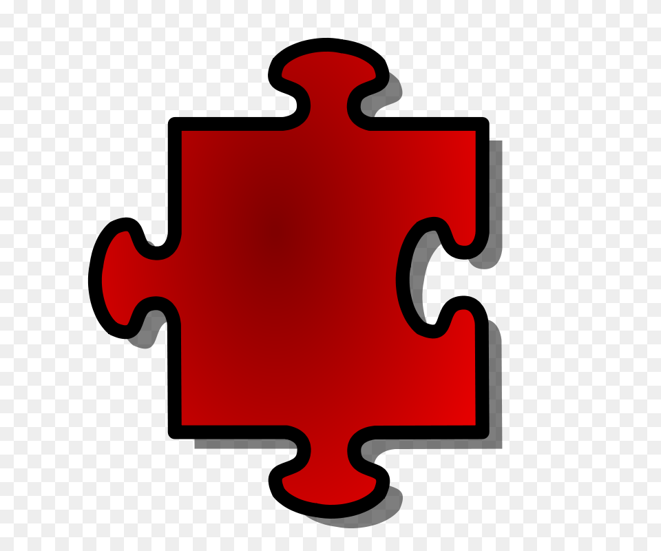 Clipart Red Jigsaw Piece Nicubunu, Logo Free Transparent Png