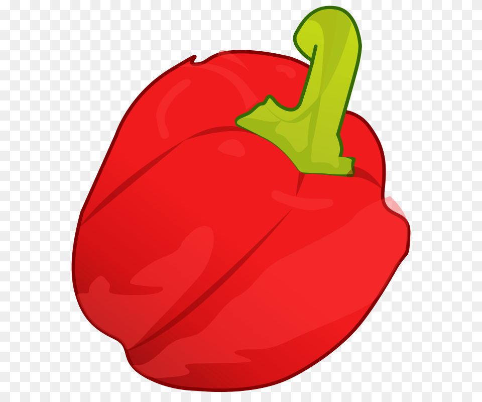Free Clipart Red Pepper Flomar, Bell Pepper, Food, Plant, Produce Png Image