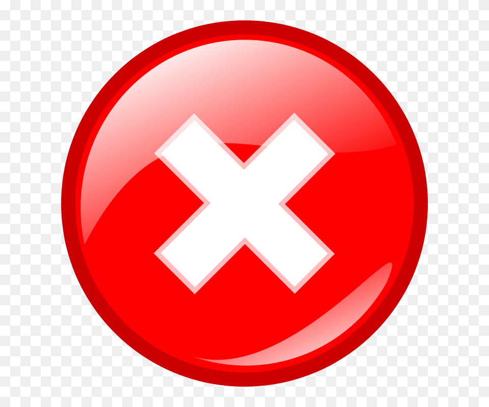 Free Clipart Red Round Error Warning Icon Molumen, Sign, Symbol, Disk Png