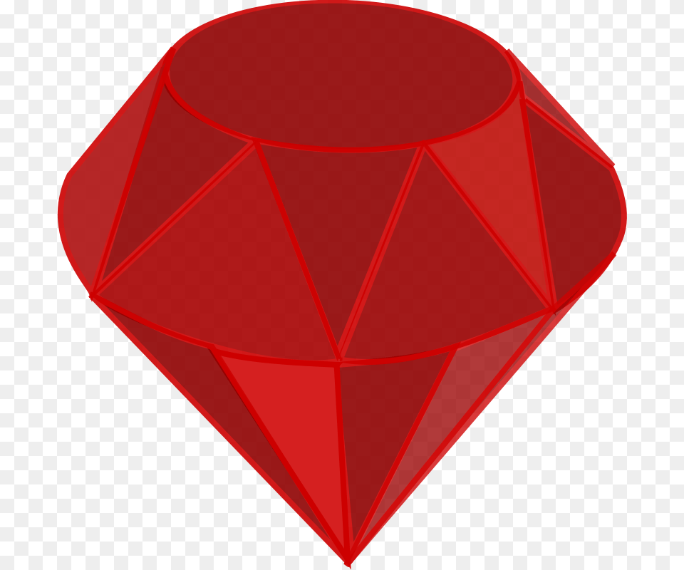 Free Clipart Ruby No Shading Square Area Qubodup, Accessories, Diamond, Gemstone, Jewelry Png Image