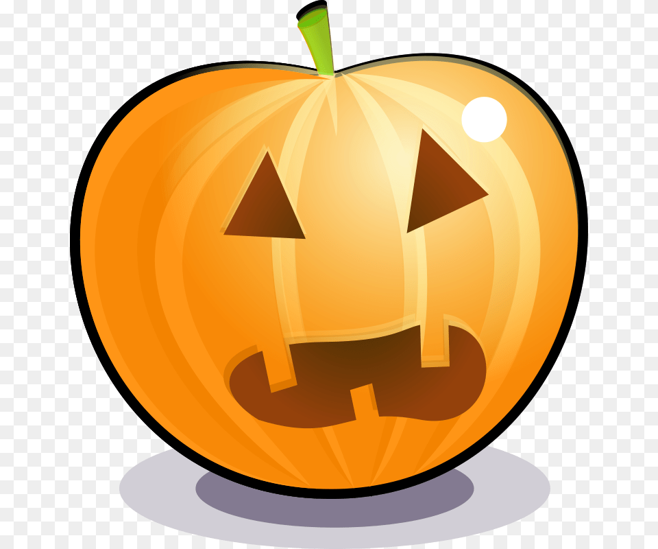 Free Clipart Scared Pumpkin Magnesus, Food, Plant, Produce, Vegetable Png Image