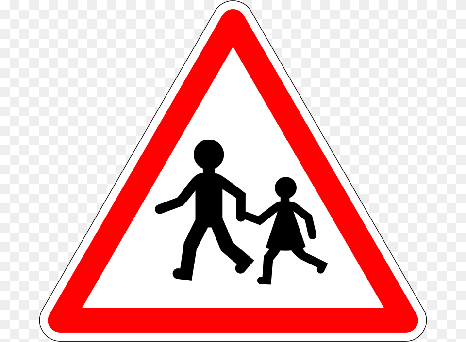 Clipart School Exit Warning Tab Justin Ternet, Sign, Symbol, Road Sign, Person Free Transparent Png