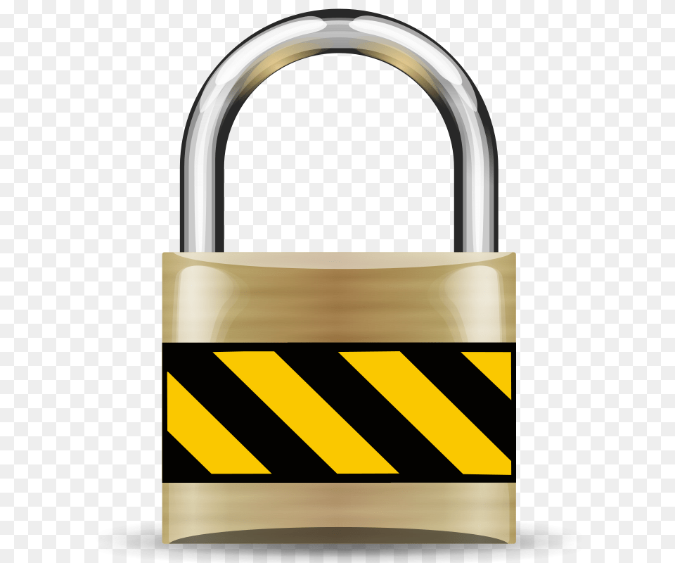 Free Clipart Secure Padlock Gold Rygle, Lock, Mailbox Png Image