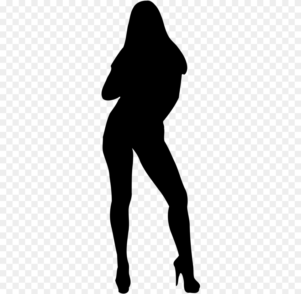 Free Clipart Silhouette Hot Woman Silhouette, Gray Png