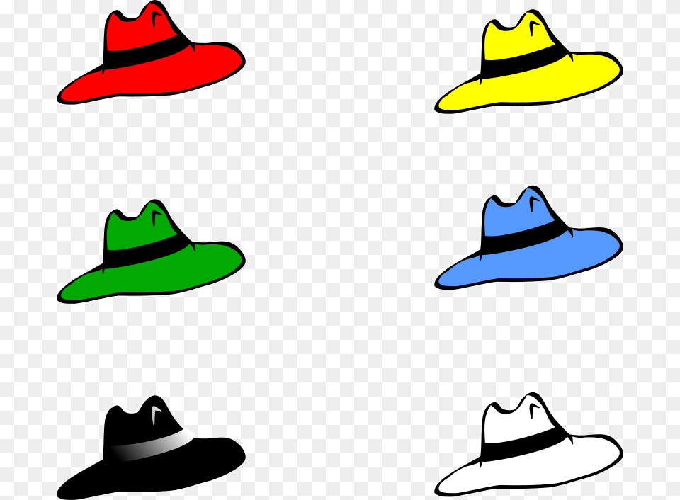 Free Clipart Six Hats Kattekrab, Clothing, Hat, Sun Hat Png Image