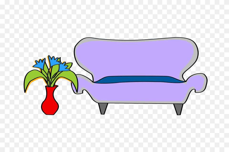 Free Clipart Sofa, Plant, Couch, Potted Plant, Furniture Png Image