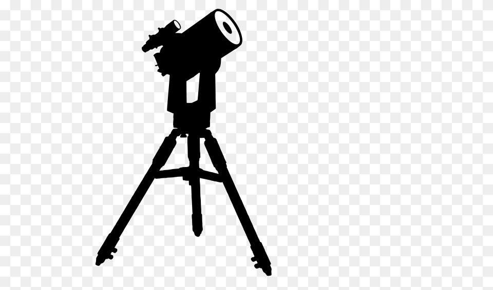 Clipart Telescope Cafuego, Gray Free Png