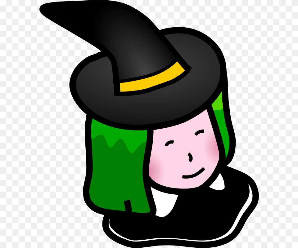 Free Clipart The Witch Kib, Clothing, Hat, Helmet, Face Png Image