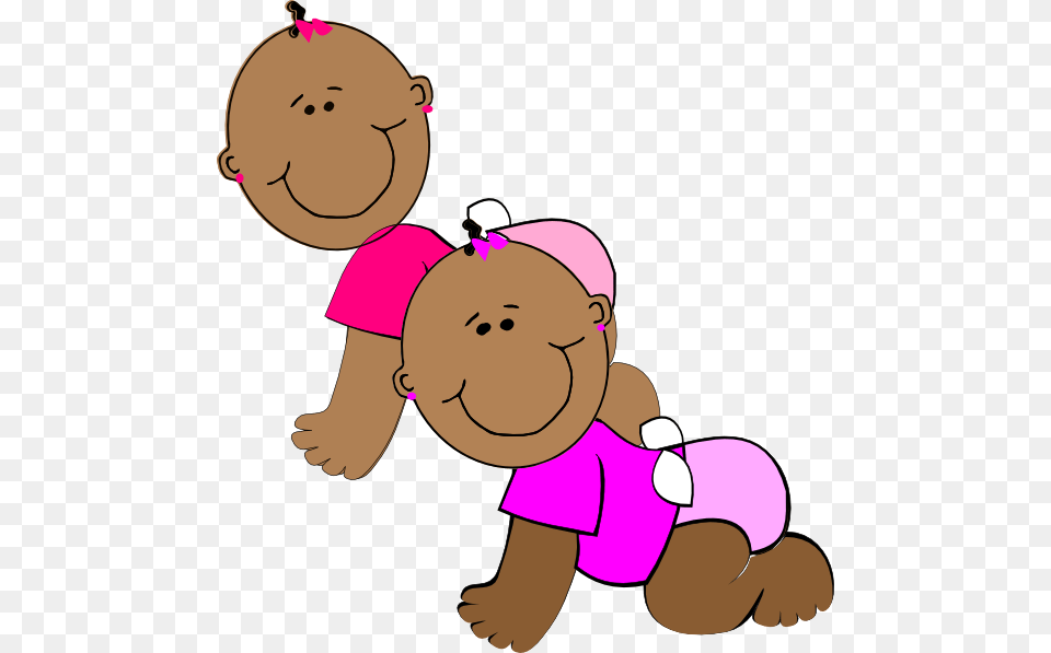 Clipart Twin, Baby, Person, Face, Head Free Png Download