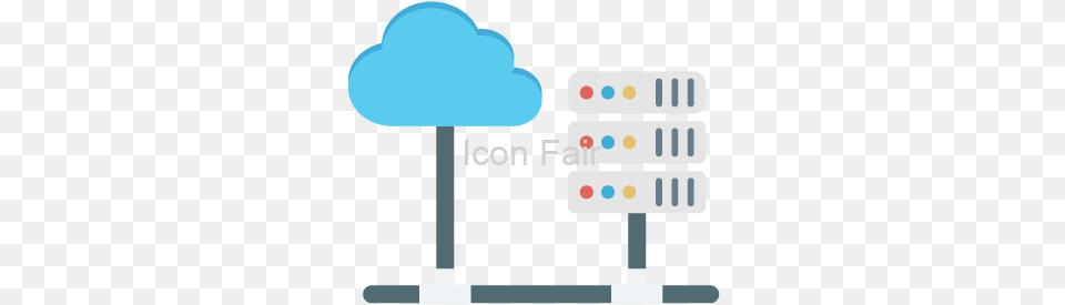 Cloud Hosting Data Color Vector Icon Vertical, Light, Traffic Light, Scoreboard Free Png