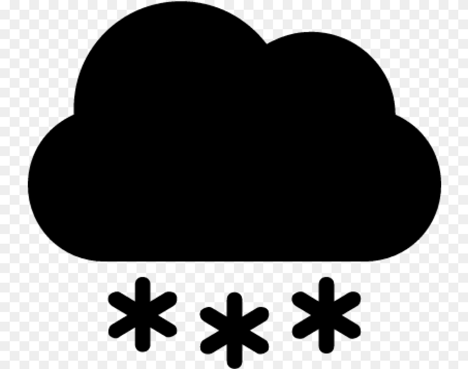 Cloud Snow Icon Background Cloud Snow Flat Icon Transparent, Gray Free Png