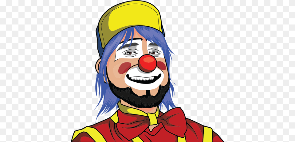 Free Clown Vector Art, Performer, Person, Adult, Female Png Image