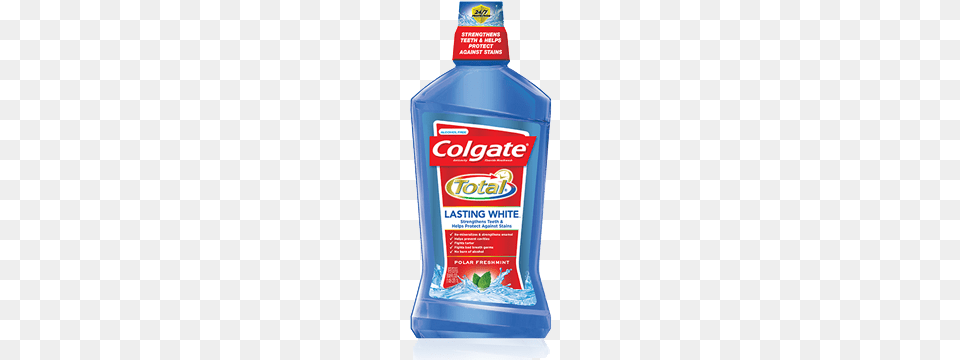 Colgate Mouthwashtoothpaste And 0 Colgate Total Lasting White Polar Freshmint, Bottle, Food, Ketchup Free Png