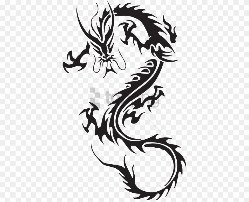 Color Tattoo Image With Transparent Tattoo Dragon, Person Free Png Download