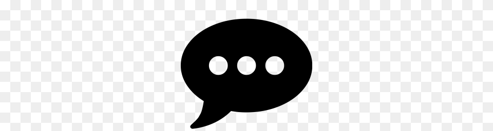 Free Commenting Typing Chat Communication Text Bubble, Gray Png