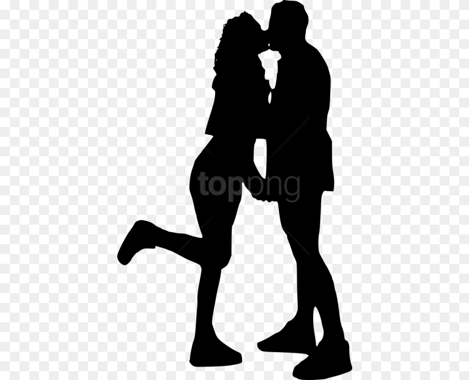 Couple Silhouette Transparent Couple Silhouette, Adult, Male, Man, Person Free Png Download